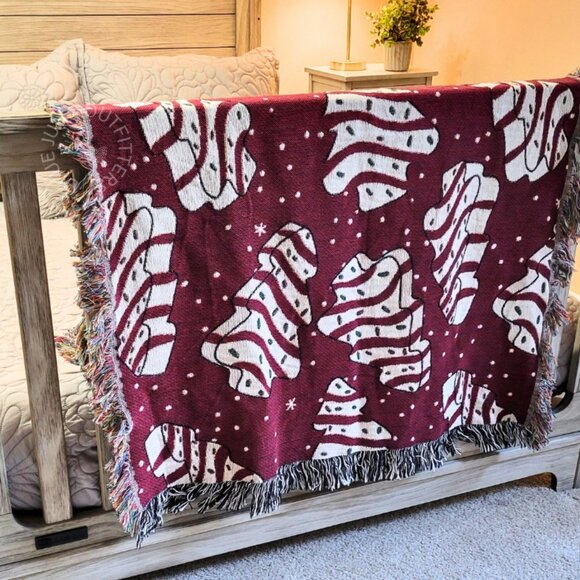 Little Debbie Christmas Tree Cakes Throw Blanket - Picture 3 of 4